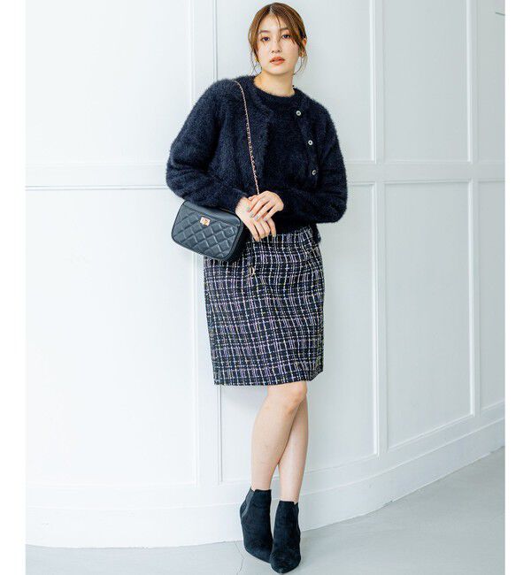 組曲「ナイロンファー カーディガン」|カーディガン|