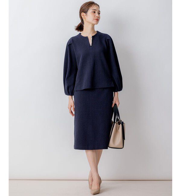 組曲「【WEB限定】ニュアンスジャガード セットアップ」|スーツ|