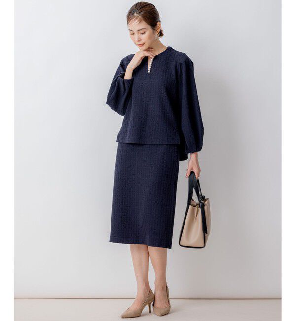 組曲「【WEB限定】ニュアンスジャガード セットアップ」|スーツ|