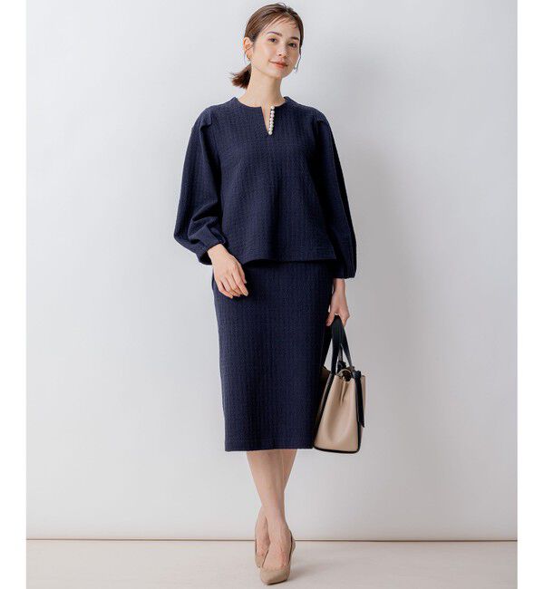 組曲「【WEB限定】ニュアンスジャガード セットアップ」|スーツ|