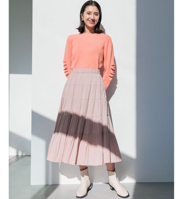 組曲「Elena フリルスリーブ ニットプルオーバー」|ニット・セーター|