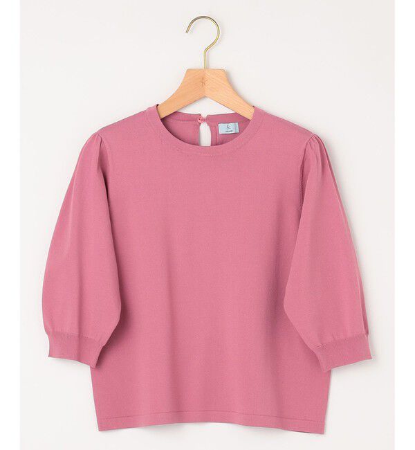 組曲「【UVケア・接触冷感】MINA 6分袖ニットプルオーバー」|ニット・セーター|