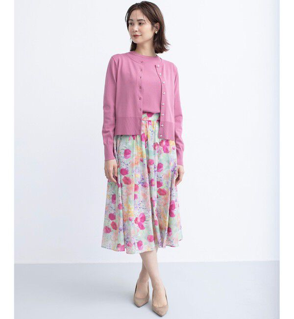 組曲「【UVケア・接触冷感】MINA 6分袖ニットプルオーバー」|ニット・セーター|