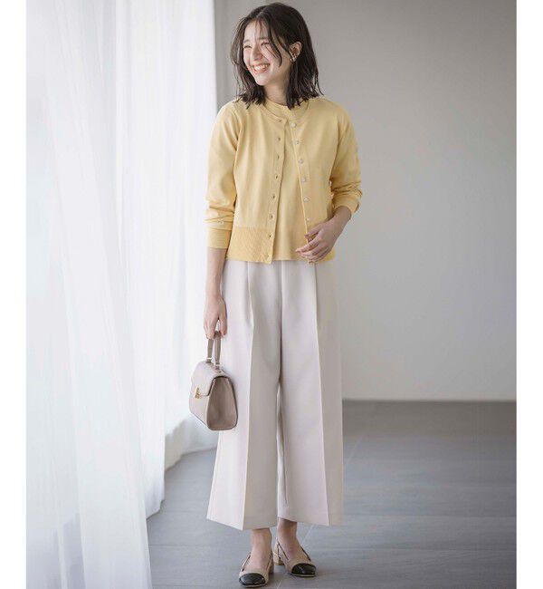 組曲「【UVケア・接触冷感】MINA 6分袖ニットプルオーバー」|ニット・セーター|