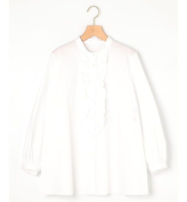 組曲「コンパクトシャーティング フリルブラウス」|シャツ・ブラウス|