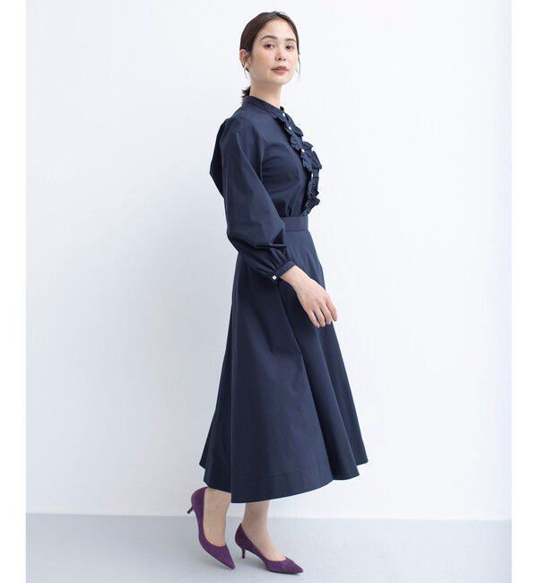 組曲「コンパクトシャーティング フリルブラウス」|シャツ・ブラウス|