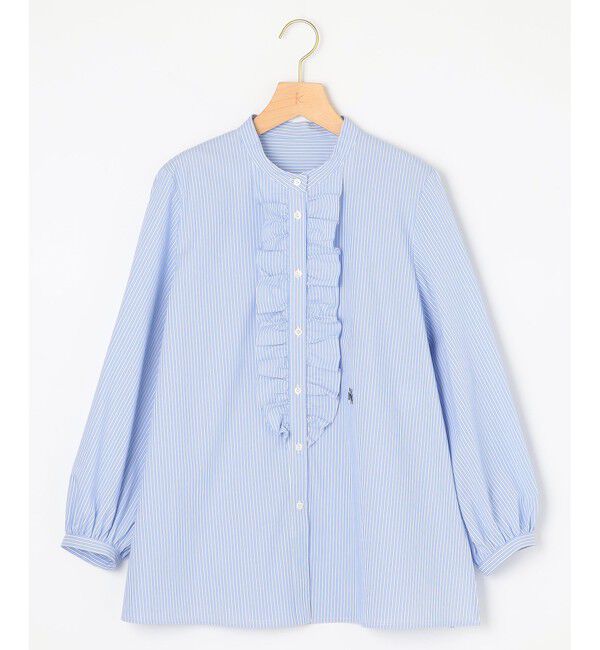 組曲「コンパクトシャーティング フリルブラウス」|シャツ・ブラウス|