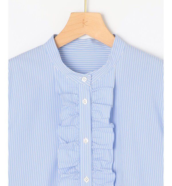 組曲「コンパクトシャーティング フリルブラウス」|シャツ・ブラウス|