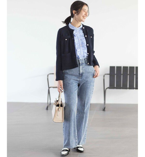 組曲「コンパクトシャーティング フリルブラウス」|シャツ・ブラウス|