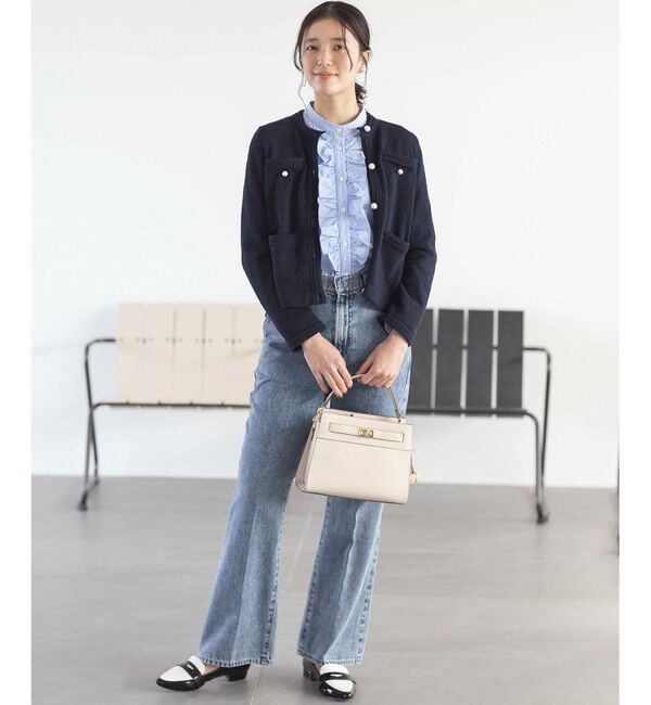 組曲「コンパクトシャーティング フリルブラウス」|シャツ・ブラウス|