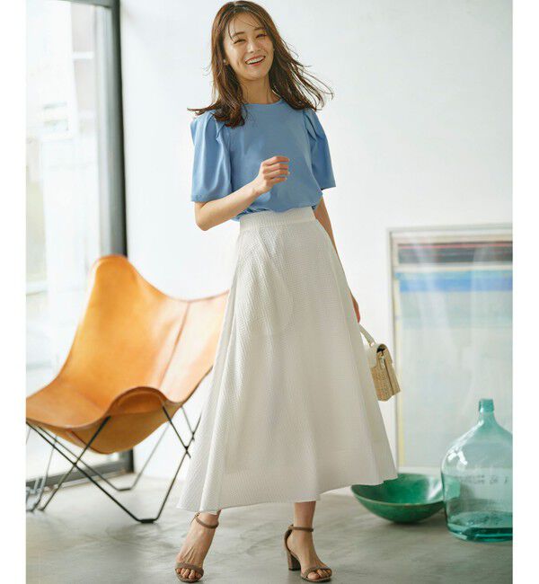 組曲「ステッチストライプドビー フレアスカート」|スカート|