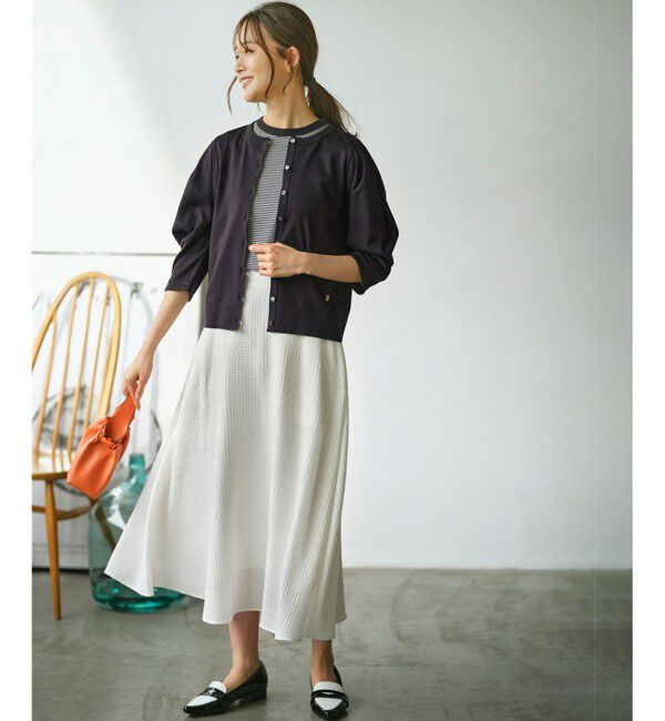 組曲「ステッチストライプドビー フレアスカート」|スカート|