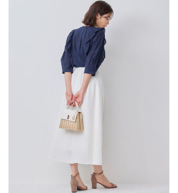 組曲「ステッチストライプドビー フレアスカート」|スカート|