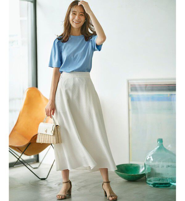 組曲「ステッチストライプドビー フレアスカート」|スカート|