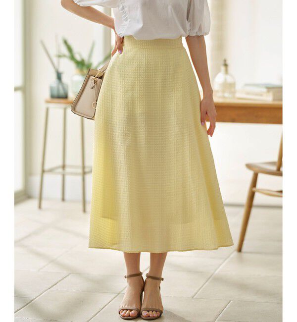 組曲「ステッチストライプドビー フレアスカート」|スカート|ｼｪﾙｲｴﾛ