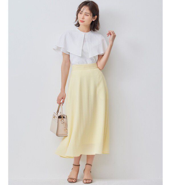 組曲「ステッチストライプドビー フレアスカート」|スカート|