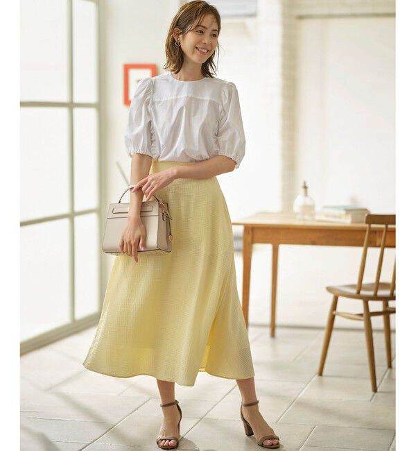 組曲「ステッチストライプドビー フレアスカート」|スカート|