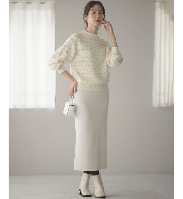 組曲「【Oggiコラボ】きらきらラメニットスカート」|スカート|ﾊﾟｰﾙﾎﾜ