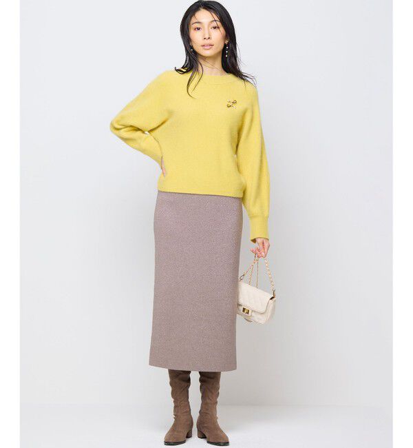 組曲「【Oggiコラボ】きらきらラメニットスカート」|スカート|