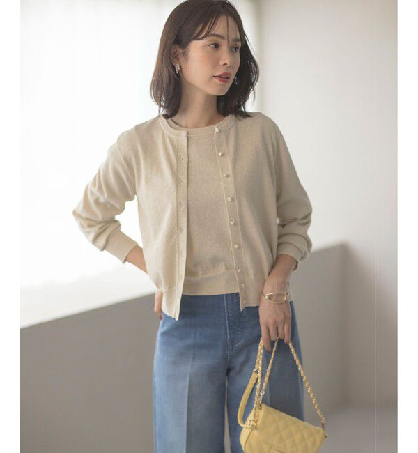 組曲「【WEB限定・2SET】ラメ入りアンサンブルニット」|カーディガン|