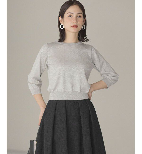 組曲「【WEB限定・2SET】ラメ入りアンサンブルニット」|カーディガン|