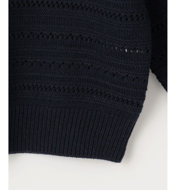 組曲「【WEB限定カラーあり】透かし編みバルキーボーダー柄ニット」|ニット・セーター|