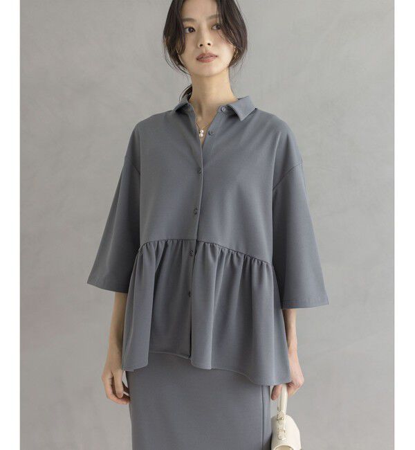 組曲「ジョーゼットジャージーボウタイチュニック ブラウス」|シャツ・ブラウス|
