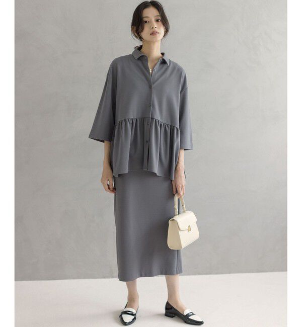 組曲「ジョーゼットジャージーボウタイチュニック ブラウス」|シャツ・ブラウス|