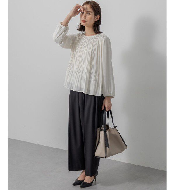 組曲「【WEB限定】ジョーゼットシフォンプリーツ ブラウス」|シャツ・ブラウス|