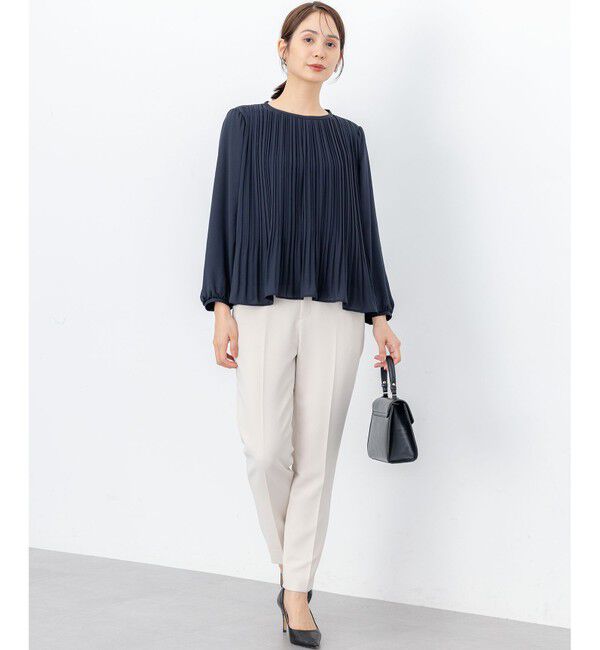 組曲「【WEB限定】ジョーゼットシフォンプリーツ ブラウス」|シャツ・ブラウス|
