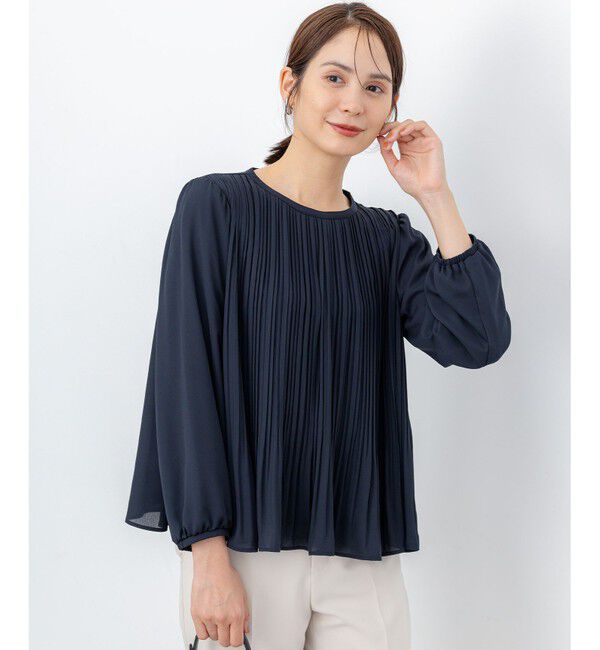 組曲「【WEB限定】ジョーゼットシフォンプリーツ ブラウス」|シャツ・ブラウス|