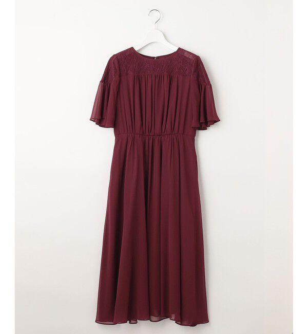 自由区「【WEB限定】シフォンレースコンビネーション ドレス」|ドレス|