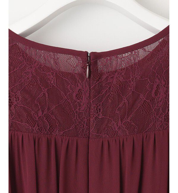 自由区「【WEB限定】シフォンレースコンビネーション ドレス」|ドレス|