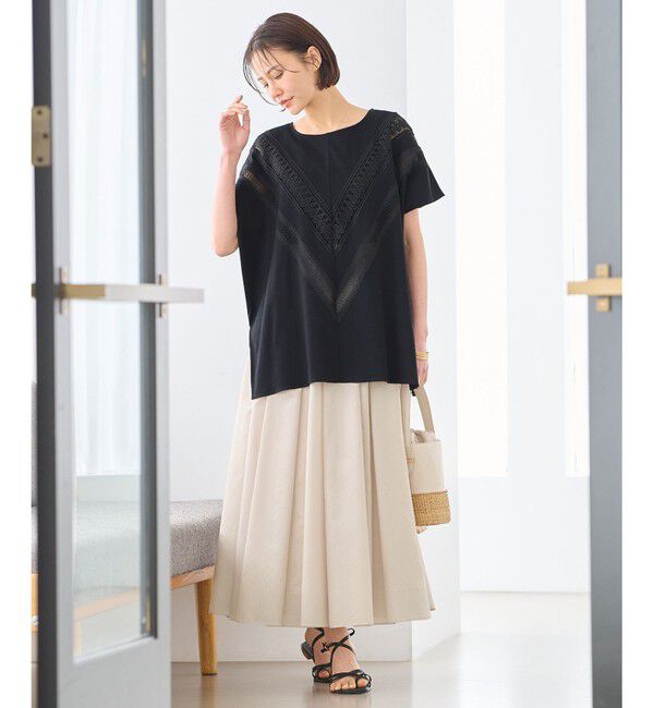 自由区「【洗える・XSサイズあり】シアーシャイニー スカート」|スカート|