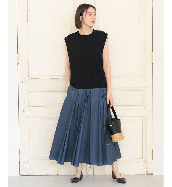 自由区「【洗える・XSサイズあり】シアーシャイニー スカート」|スカート|