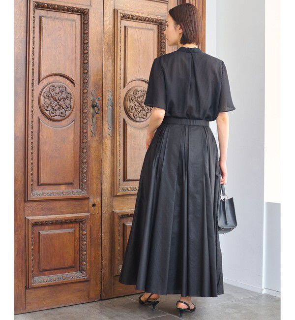 自由区「【洗える・XSサイズあり】シアーシャイニー スカート」|スカート|