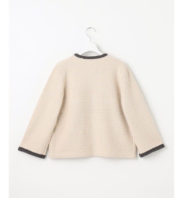 自由区「ツイードライクニット カーディガン」|カーディガン|