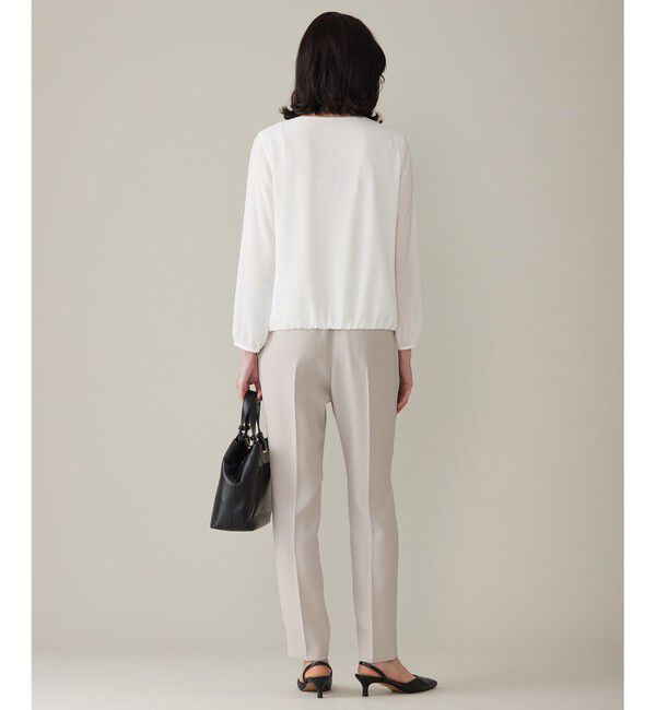 自由区「【洗える】ロイヤルシフォン ブラウス」|Tシャツ・カットソー|