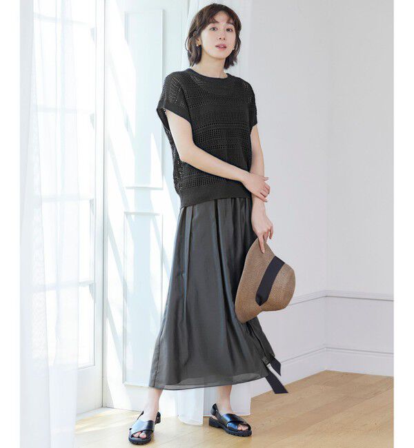 自由区「【洗える】エアリー スカート」|スカート|