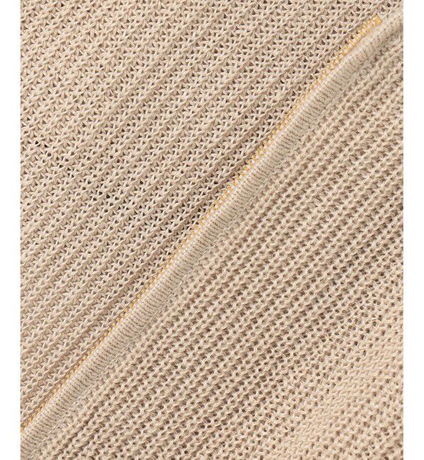 自由区「【洗える】リネンミドルゲージフーディ ニット」|パーカー|