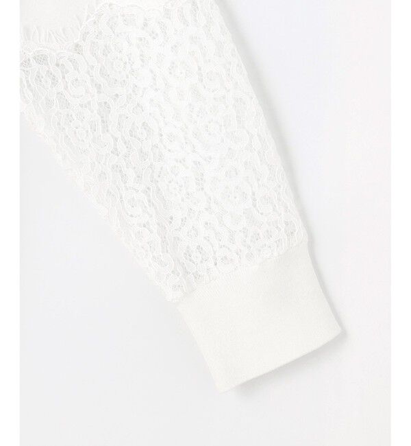 自由区「【洗える】レースコンビ ニット」|ニット・セーター|