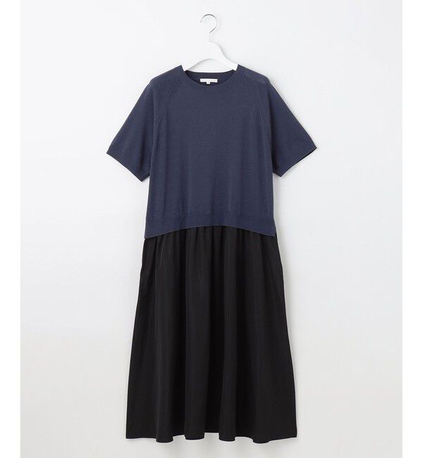自由区「【洗える】タフタコンビ半袖 ワンピース」|ワンピース|