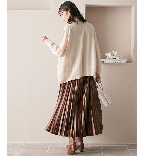 23区「【洗える】ウールブレンド タートルネック ニット」|ニット・セーター|