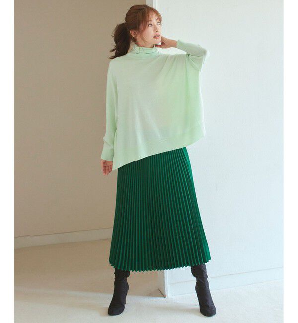 23区「【洗える】ウールブレンド タートルネック ニット」|ニット・セーター|