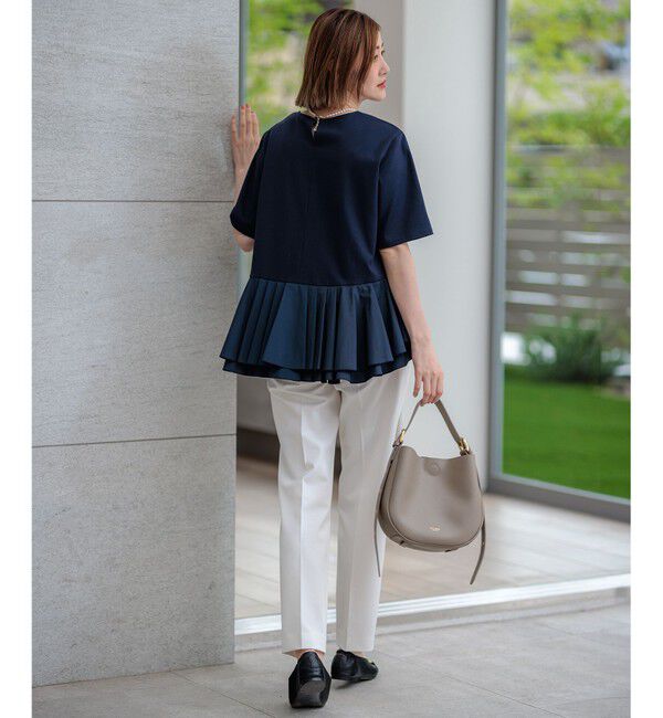 23区「【Oggi2月号掲載/新色追加】TRストレッチギャバ テーパードパンツ」|その他|