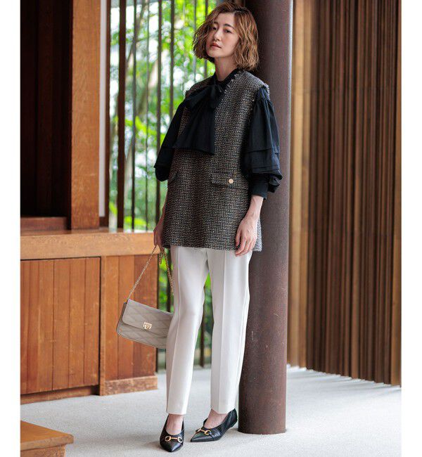 23区「【Oggi2月号掲載/新色追加】TRストレッチギャバ テーパードパンツ」|その他|