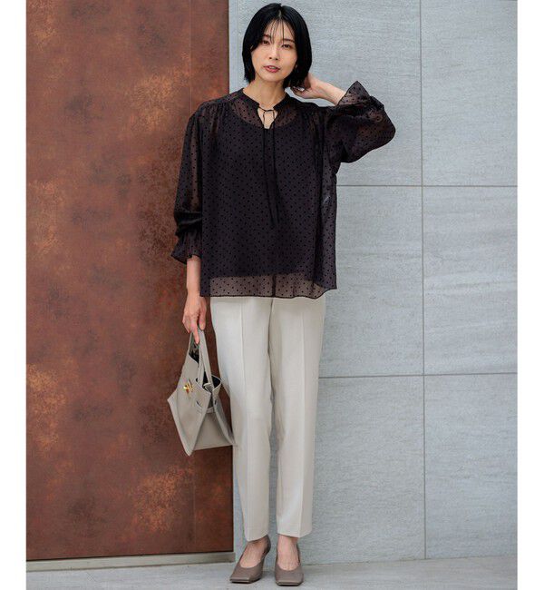 23区「【Oggi2月号掲載/新色追加】TRストレッチギャバ テーパードパンツ」|その他|