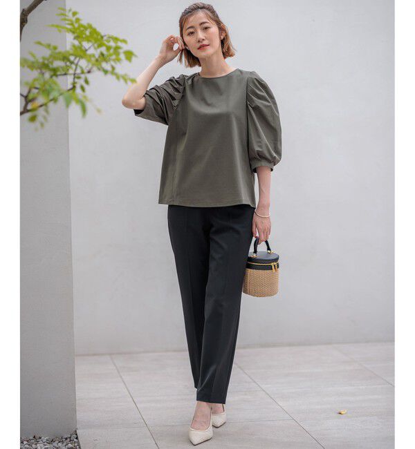 23区「【Oggi2月号掲載/新色追加】TRストレッチギャバ テーパードパンツ」|その他|