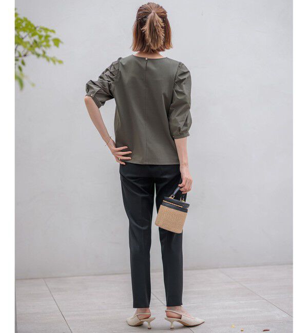 23区「【Oggi2月号掲載/新色追加】TRストレッチギャバ テーパードパンツ」|その他|