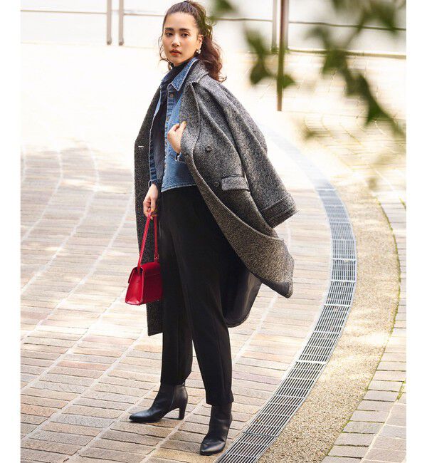 23区「【Oggi2月号掲載/新色追加】TRストレッチギャバ テーパードパンツ」|その他|